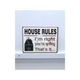 thumbnail image 1 of House Rules Wooden Sign Wall Decor, 1 of 1