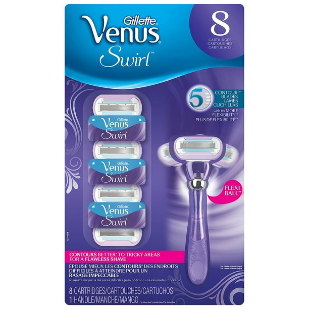 Gillette Venus Swirl Razor Plus 8 Refills