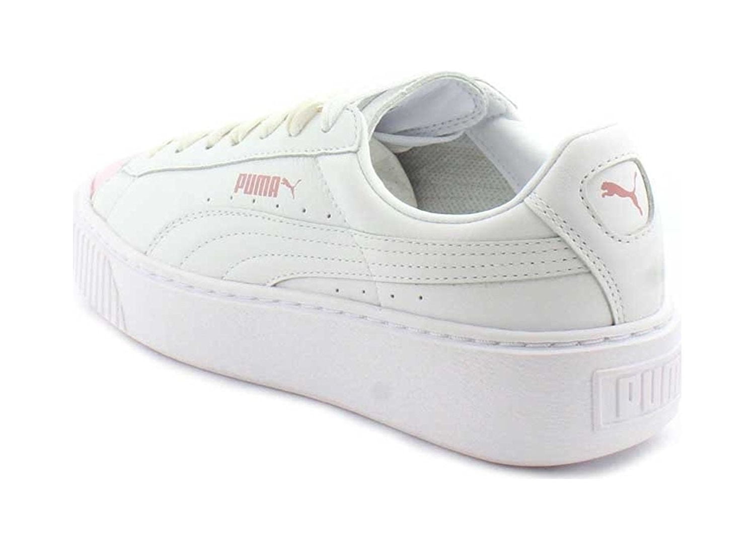 Puma women's basket shop platform metallic fashion sneaker