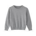 thumbnail image 2 of FAIWAD Toddler Girls Boys Knitted Sweaters Kids Long Sleeve Crew Neck Pullover Tops Casual Thermal Warm Fall Winter Clothes, 2 of 5
