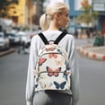 thumbnail image 7 of FORMRS Mini Backpack Purse for Women Travel Daypack Casual Shoulder Bag, Beige Butterflies, 7 of 7