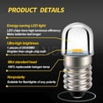 thumbnail image 6 of Ruiandsion E10 4.5V Mini LED light Bulb, 50 LM Warm White 3000K Waterproof for Model Railroad, DIY Decor,Replacement Bulb,5-Pack, 6 of 8