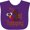 Purple, variant on Inktastic Plaid 1st Thanksgiving Turkey Boys or Girls Baby Bib