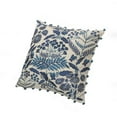 thumbnail image 6 of Birch Harbor Eliza 20" x 20" Navy Embroidered Floral Cotton Adult Decorative Throw Pillow, 6 of 11