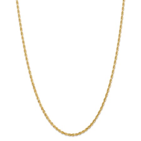 14k Yellow Gold 3.0mm D/C Quadruple Rope Chain Necklace or Bracelet