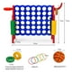thumbnail image 3 of Set Conecta 4 Gigante Costway para Niños y Adultos 74 cm 42 Piezas Rojo, 3 of 9