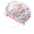 thumbnail image 6 of Wrapables® Stylish Double Layer Waterproof Shower Caps (Set of 4), Animal Print & Dots, 6 of 8