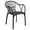 Black, variant on Avaloomia Home Outdoor Dining Chairs Set of 4, All Weather Stackable Plastic Patio Chairs with Armrest & Anti-Slip for Garden Porch Deck Kitchen No Assembly, Black