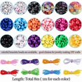 thumbnail image 3 of 1000 Pieces Bracelet Beads ABC Beads with 8 Rolls Bracelet String, 3 of 5