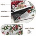 thumbnail image 6 of Entryway Rug 2'x3', Grey Christmas Small Rug for Kitchen Bathroom Door Mat Indoor Entrance, Xmas Snowman Truck Snowflake Tree Balls Non-Slip Area Rugs Floor Mats Carpet Front Door Rugs, 6 of 8