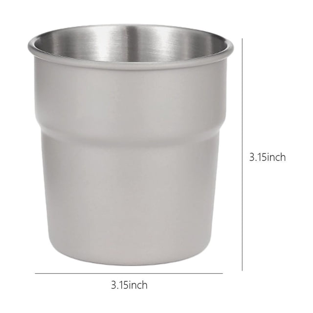 Kyusrd Offres d'Été pour Patio Extérieur! Tasse en Acier Inoxydable 300mL Tasse de Camping en Plein Air Tasse à Café Boisson Froide Tasse à Bière Tasse en Acier Inoxydable 304 de Qualité Alimentaire Équipement de Camping