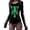 #01-Green, variant on Women's Hallowen Goth Skeleton Graphic Tee Shirt Long Sleeve Slim Fit Tops Halloween Gifts , L, Orange