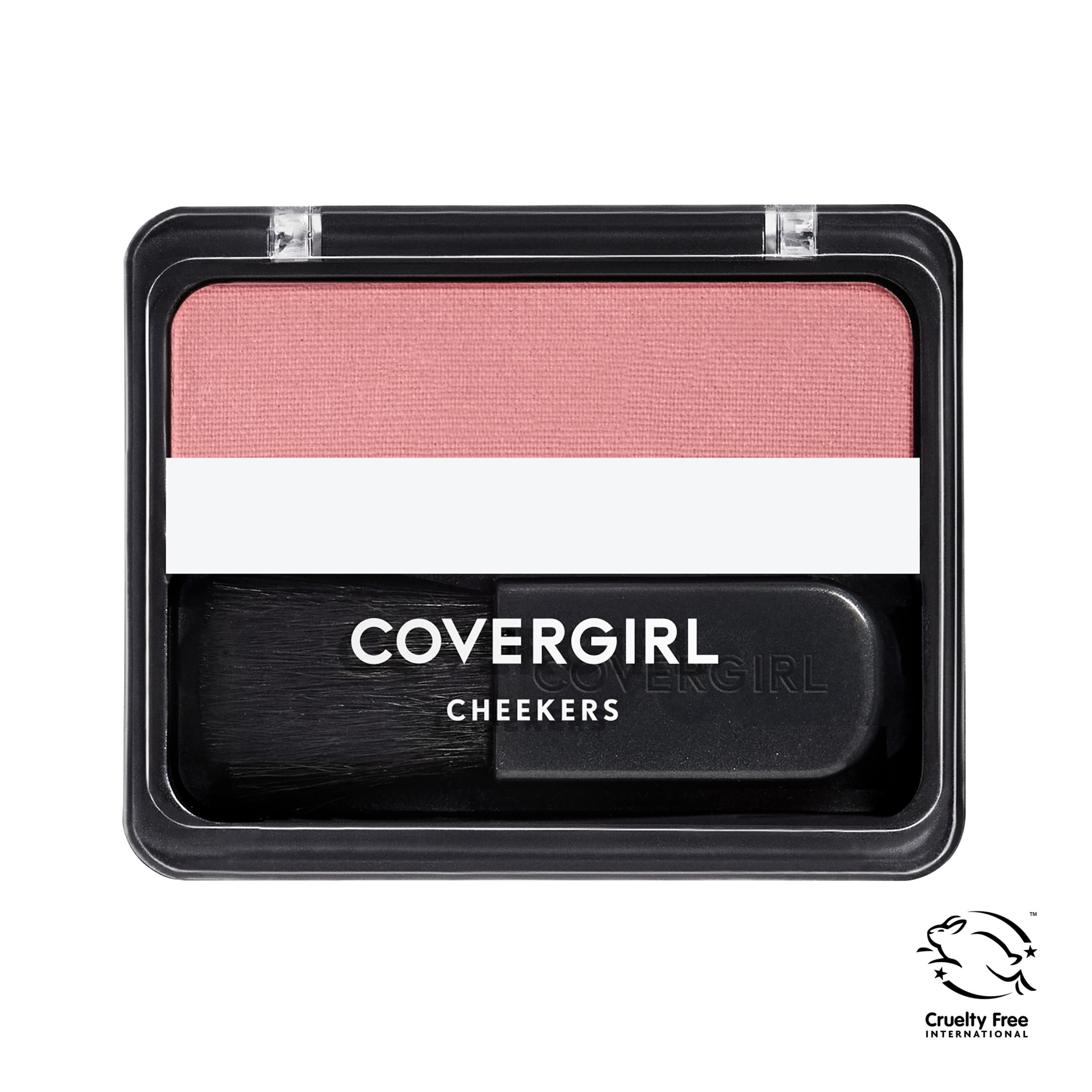 COVERGIRL Cheekers Blendable Powder Blush, 105 Rose Silk, 0.12 oz, Easy-to-Apply Soft Powder Blush, Brushes on for Natural Looking Color, Easy-to-Carry-Compact