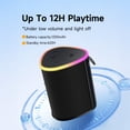 thumbnail image 3 of Advanced Outdoor Bluetooth Speaker with Lights - Ideal Gift for Men, Multi-Sync Capacity for 100 Speakers, Auto-Pairing HD Audio, Cool Tech Gadget, IPX5 Water-Resistant for Patio & Porch, 3 of 8