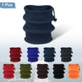 thumbnail image 3 of Uxcell Neck Warmer Winter Double Layer Fleece Neck Gaiter, Navy Blue, 3 of 6