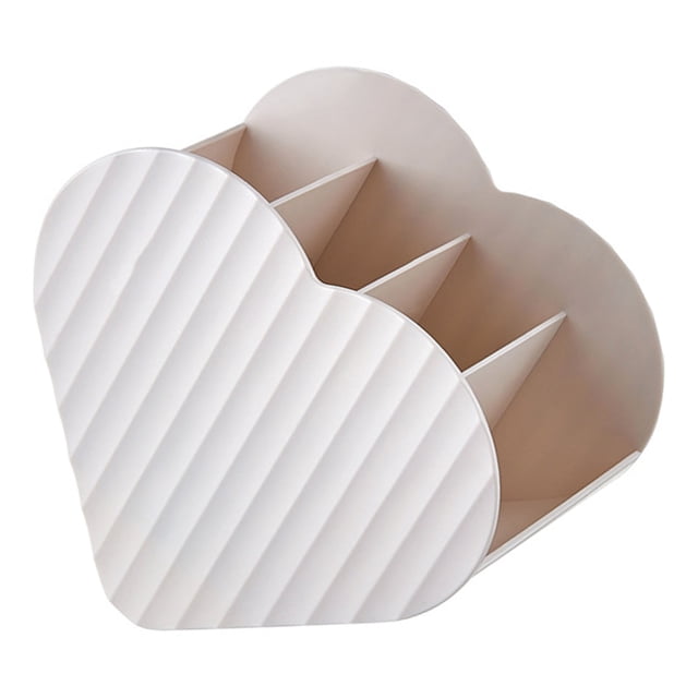 Organizador de brochas de maquillaje en forma de corazón,Organizador de maquillaje en forma de corazón Organizador de brochas de maquillaje con forma de amor Organizador de maquillaje Rendimiento lleno de energía