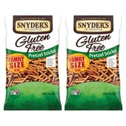 (2 pack) Snyder's of Hanover Gluten Free Pretzel Sticks, 14 oz Bag