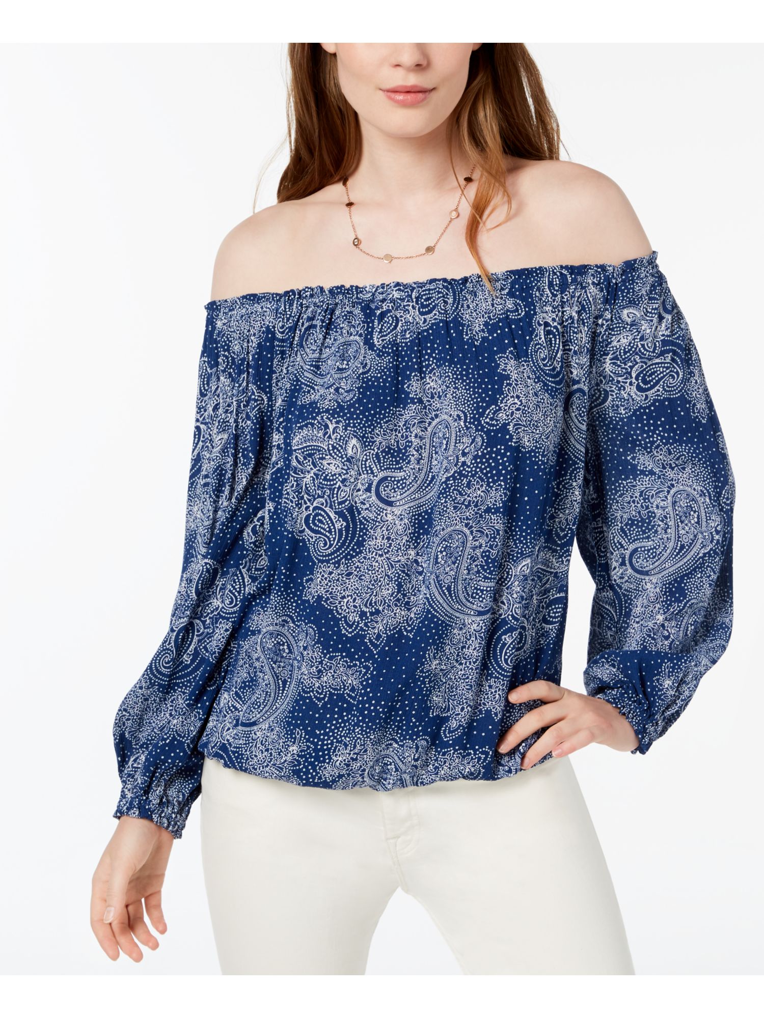 tommy hilfiger off the shoulder top