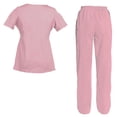 thumbnail image 2 of Women's Scrubs Set Scrub Top and Pants Scrubs Set, 2 of 3