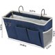 thumbnail image 2 of ZHAOCHENG Organizador de almacenamiento colgante para mesita de noche, para dormitorio, azul marino, 2 of 5