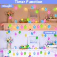 thumbnail image 3 of Easter Lights Decorations,Easter Eggs Lights String with Timer,10 Ft 20 Led Easter Eggs Colorful String Lights Battery Operated Fairy Lights Garland Easter Decoration Indoor Home Tree Easter Hunt, 3 of 6