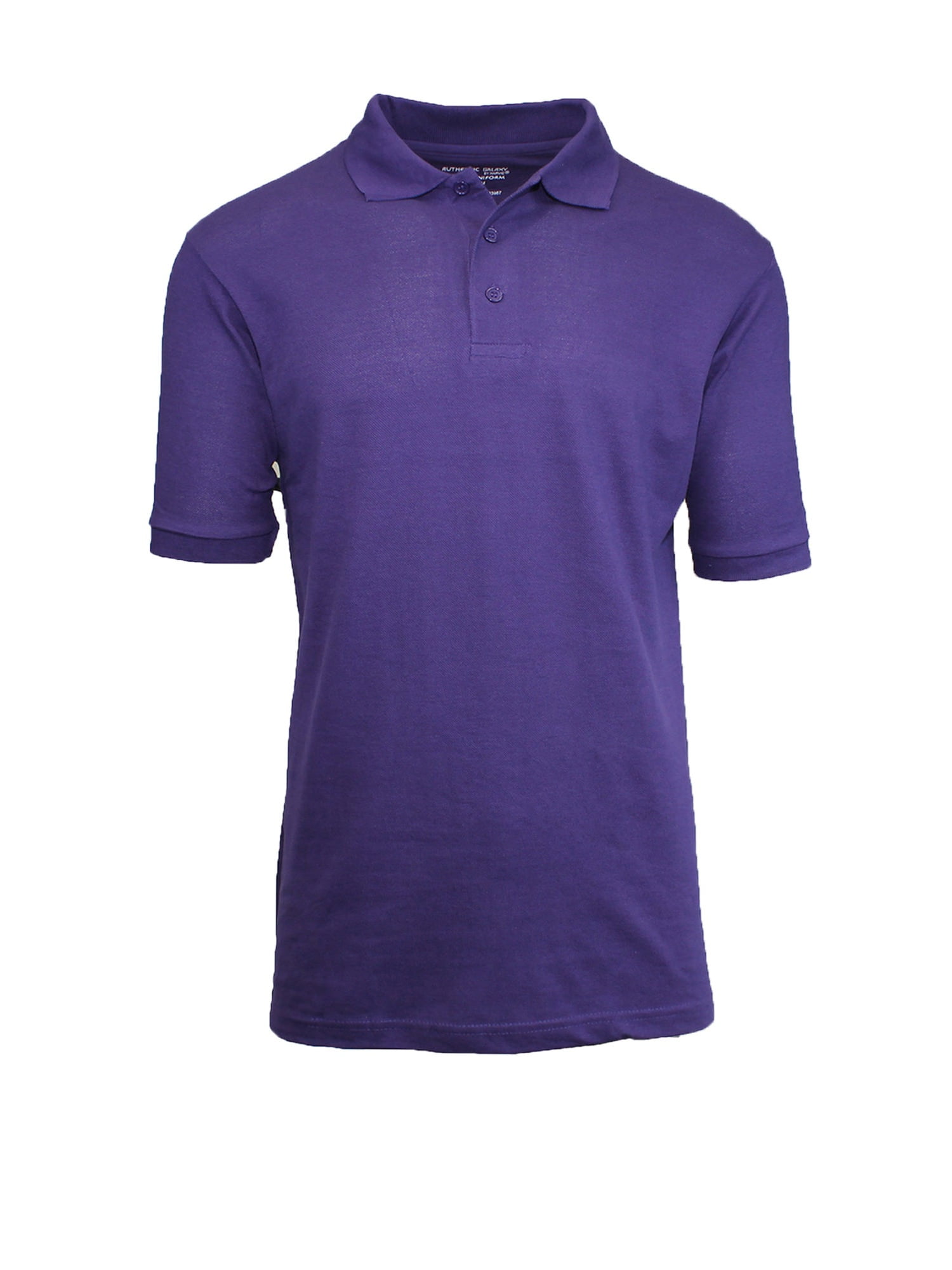 Mens Cotton Polyester Blend Ribbed Collar Short Sleeve Pique Polo Shirts Uniform Fitted Walmart