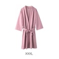 thumbnail image 3 of Bata Rosa De Gofres De Longitud Completa Para Mujer Cómoda Bata De Poliéster Para Mujer Albornoz Para Mujer Ropa De Dormir M / Xl / Xxxl Opcional Guardurnaity HA027127-03, 3 of 7