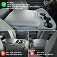 thumbnail image 4 of KBH Center Console Cover for Dodge Ram 1500 2013-2018, Ram 2500/3500/1500 Classic Model 2013-2025, PU Leather Armrest Cover Middle Console Lid Cover Accessories(Black), 4 of 8