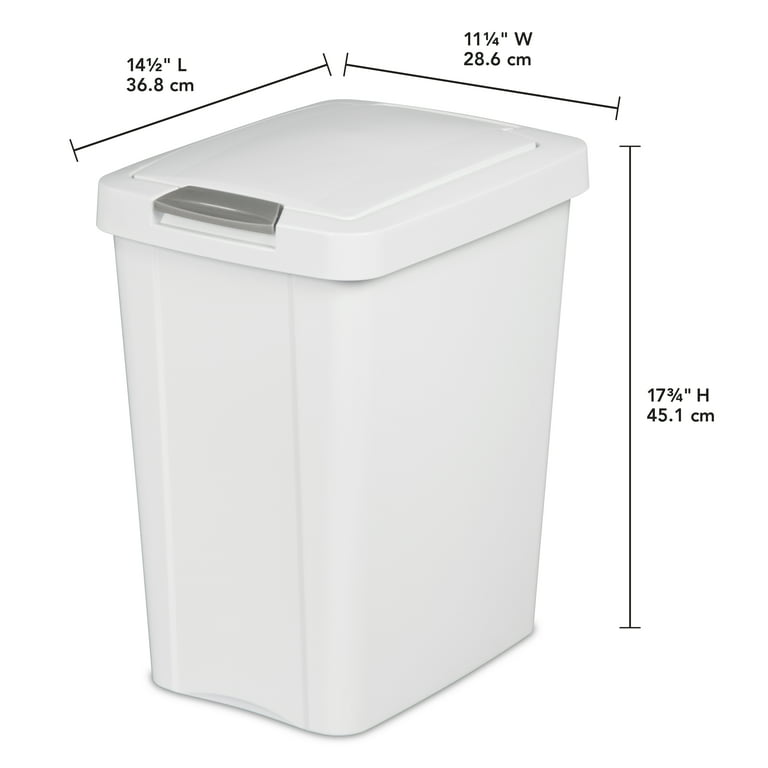 VTOPMART 4 Pack Plastic Small Trash Can, 1.5 Gallon/5.7 L Office Trash –  Vtopmart