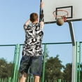 thumbnail image 5 of Xecao Lilies Flowers print basketball shirt for both men and women, a unisex basketball jersey perfect for theme parties-Small, 5 of 6