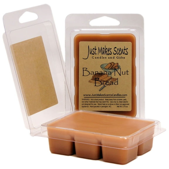 Banana Nut Bread 2-Pack Wax Melts -Just Makes Scents Candles & Gifts