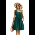 thumbnail image 4 of Vestido de Tirantes Holgado Verde Oscuro S, 4 of 10