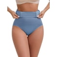 thumbnail image 3 of INSPIRE CHIC Mother's Day Women's High-Waisted Butt Lifting Briefs Postpartum Tummy Control Breathable and Comfortable Control Panties 3XL Blue, 3 of 3