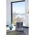 thumbnail image 4 of Meridian Furniture Teddy Contemporary Velvet Ottoman/Stool in Gray, 4 of 4