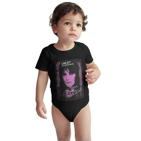 

Joan Baby Onesie Jett & The Blackhearts I Love Rock- n-Roll Toddler Baby Boys Girls Short-Sleeve Bodysuits Cotton Romper Black 18 Months