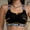 Black, variant on Naittoop Love Sports Bras for Women Adjustable Strap Racerback Bralettes Push Up Anti Sagging Backless No Show Wireless Soft Bra