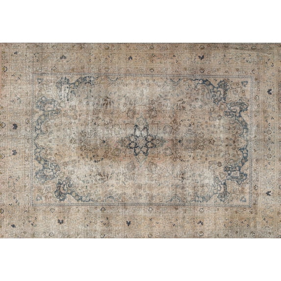 Ahgly Company Indoor Rectangle Traditional Dark Almond Brown Persian Area Rugs, 8' x 12'