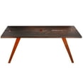 thumbnail image 2 of Bare Decor Admiral Wood Dining Table with Metal Base, 2 of 5