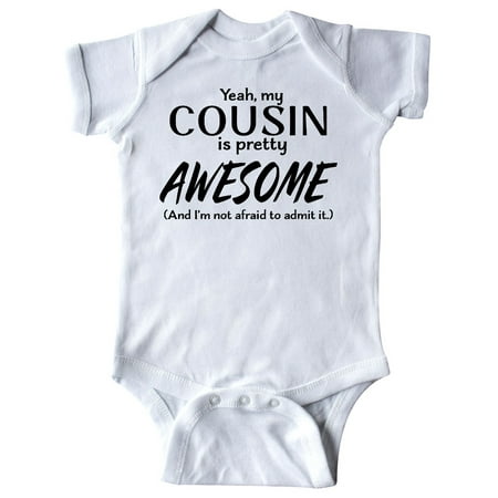 

Inktastic Yeah My Cousin is Pretty Awesome Gift Baby Boy or Baby Girl Bodysuit