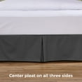thumbnail image 6 of Tailored Bed Skirt - 18 inch Drop, Dove Grey, KIng Bedskirt with Split Corners (Available in 14 Colors) Blissford, 6 of 7