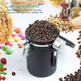 thumbnail image 5 of Bote de café hermético - Bote de café en grano con válvula de CO2 - con cuchara medidora - 1,8 L (negro), 5 of 5