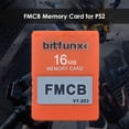 thumbnail image 3 of Tarjeta Mcboot Tarjeta de memoria de 16 MB FMCB McBoot Free MC Boot v1.953 para Sony PS2 (naranja), 3 of 5