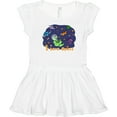 thumbnail image 3 of Inktastic I Love Space Cute Dinos and Planets Girls Toddler Dress, 3 of 5