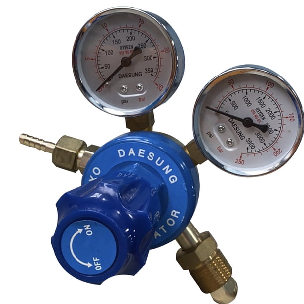 Oxygen Pressure Reducer Brass Dual Gauge Pressure pressure reducer Gas ...