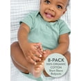 thumbnail image 2 of Honest Baby Clothing Baby Boy or Girl Gender Neutral Organic Cotton Short Sleeve Bodysuits, 8 Pack (Newborn-24 Months), 2 of 6