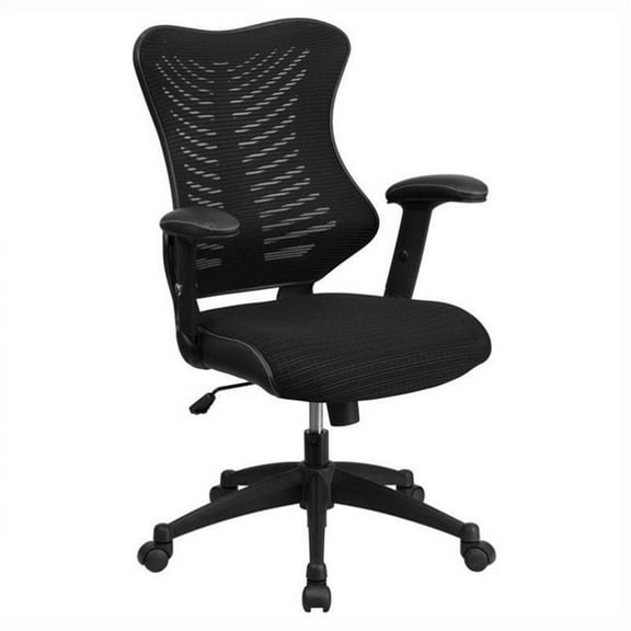 Scranton & Co High Back Mesh Office Chair in Black