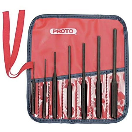 

Proto 7 Piece 1/16 to 1/4 Pin Punch Set Hex Shank Steel Comes in Tool Roll