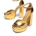 thumbnail image 3 of Sandalia DREAM PAIRS SDHS2324W Dorada Talla 7.5 Plataforma 4.8 cm Tacón, 3 of 5
