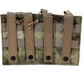 thumbnail image 2 of Tactical AK M4 5.56/7.62 Triple Magazine Camouflage Pouch Cartridges Clip Ammo Holder, 2 of 5