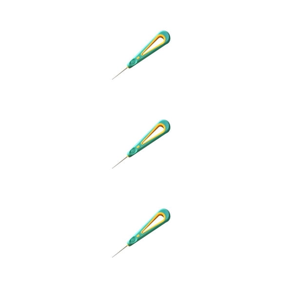 Cuerda punzón reutilizable Eigraketly con mango para raqueta de bádminton tenis Verde